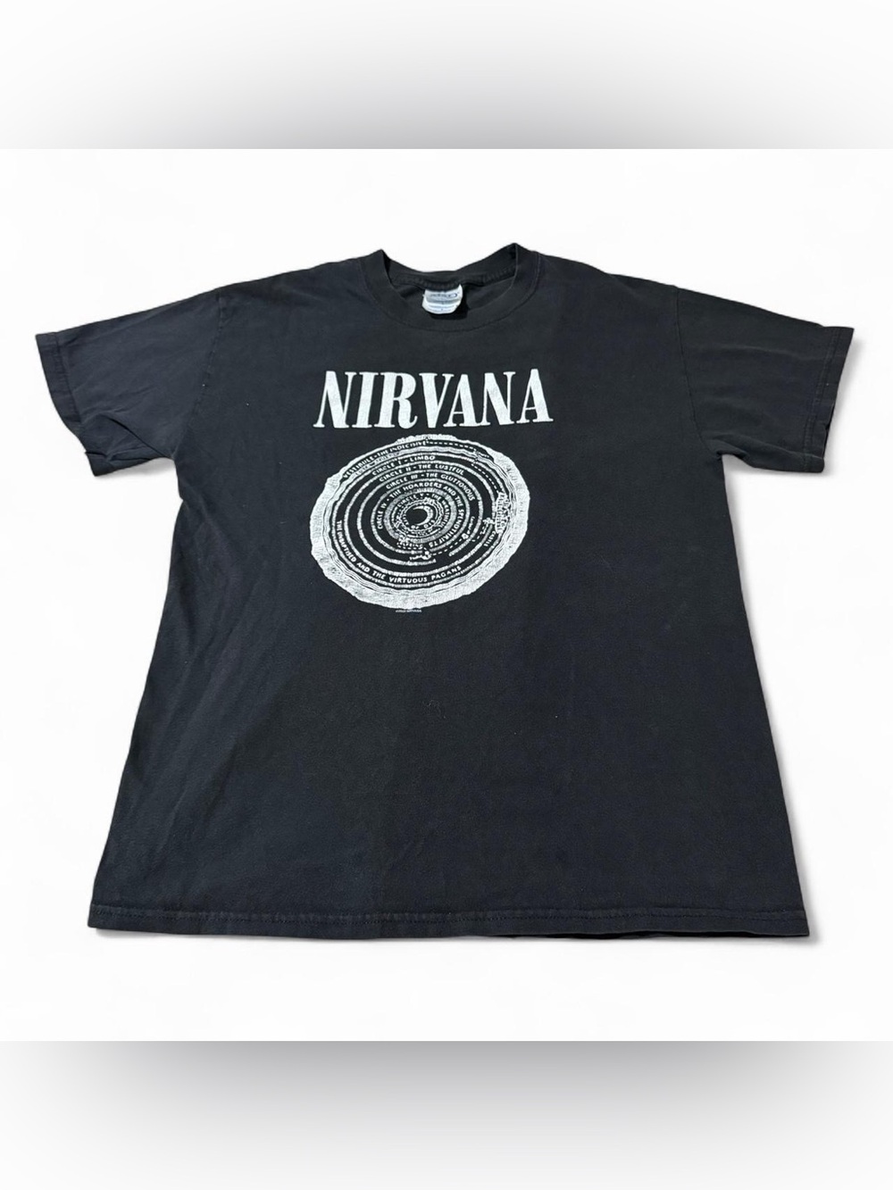 Vintage Y2K M&O Knits 2003 Nirvana Vestibule Band Shirt Size Medium